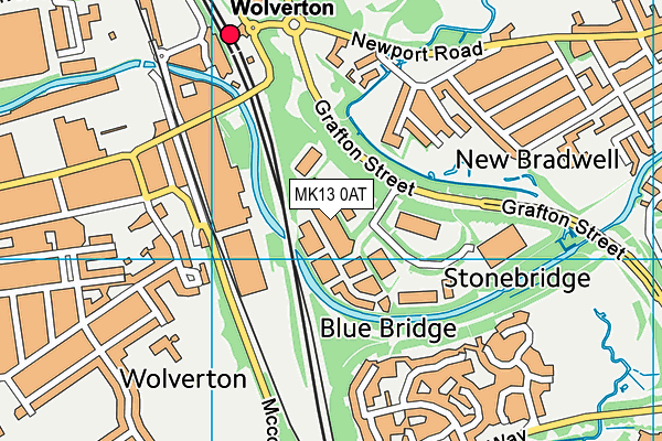 MK13 0AT map - OS VectorMap District (Ordnance Survey) MK13 0AT map - OS VectorMap District (Ordnance Survey)