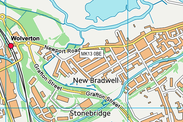 MK13 0BE map - OS VectorMap District (Ordnance Survey) MK13 0BE map - OS VectorMap District (Ordnance Survey)