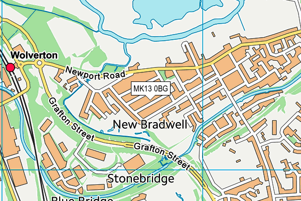 MK13 0BG map - OS VectorMap District (Ordnance Survey) MK13 0BG map - OS VectorMap District (Ordnance Survey)