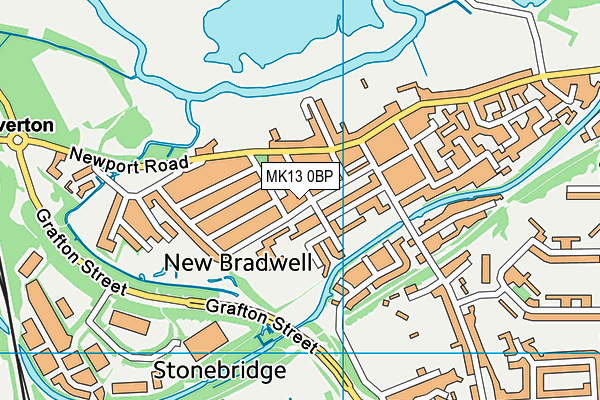 MK13 0BP map - OS VectorMap District (Ordnance Survey) MK13 0BP map - OS VectorMap District (Ordnance Survey)