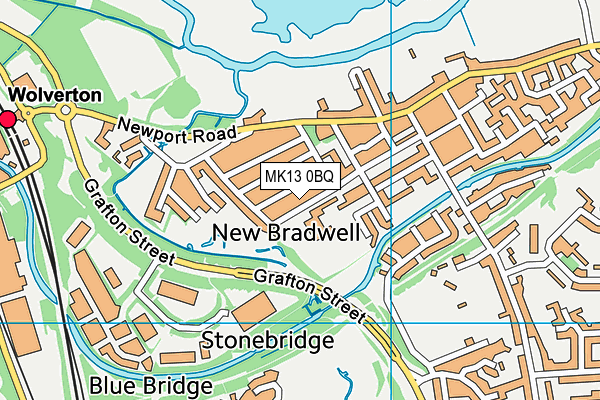 MK13 0BQ map - OS VectorMap District (Ordnance Survey) MK13 0BQ map - OS VectorMap District (Ordnance Survey)