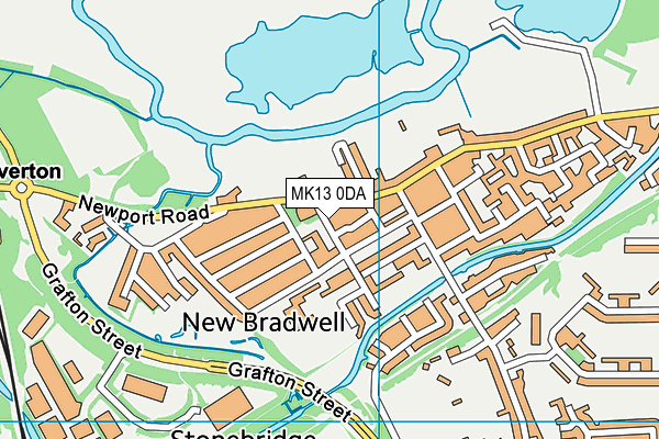 MK13 0DA map - OS VectorMap District (Ordnance Survey) MK13 0DA map - OS VectorMap District (Ordnance Survey)