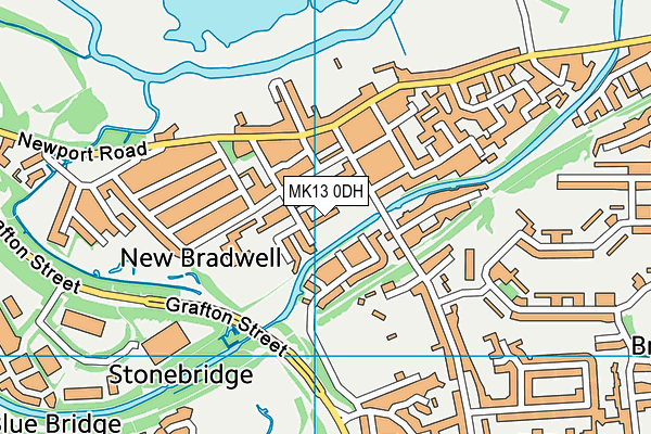 MK13 0DH map - OS VectorMap District (Ordnance Survey) MK13 0DH map - OS VectorMap District (Ordnance Survey)