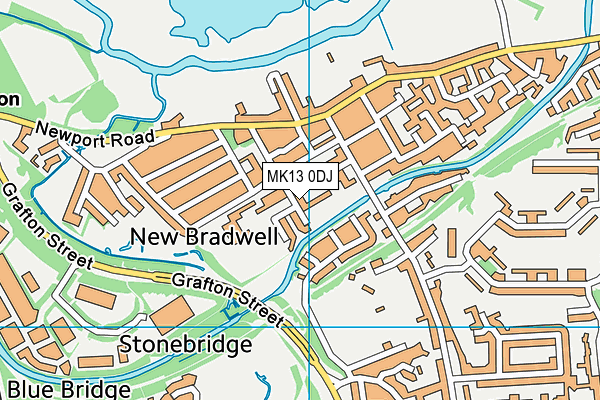 MK13 0DJ map - OS VectorMap District (Ordnance Survey) MK13 0DJ map - OS VectorMap District (Ordnance Survey)