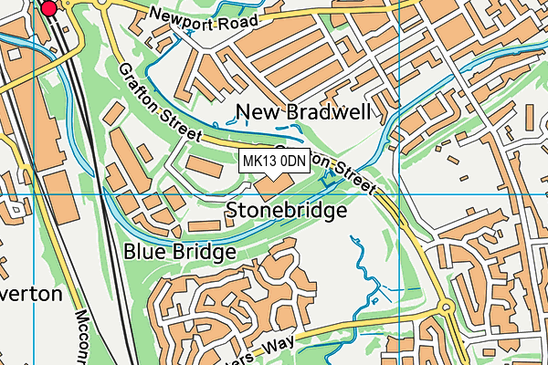 MK13 0DN map - OS VectorMap District (Ordnance Survey) MK13 0DN map - OS VectorMap District (Ordnance Survey)