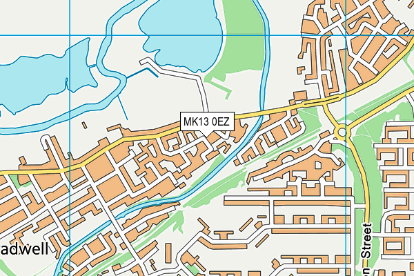 MK13 0EZ map - OS VectorMap District (Ordnance Survey) MK13 0EZ map - OS VectorMap District (Ordnance Survey)