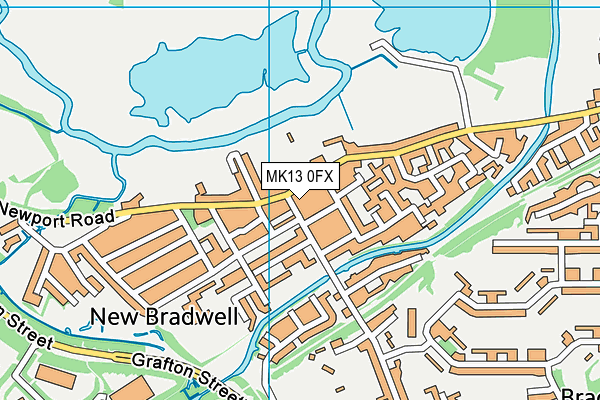 MK13 0FX map - OS VectorMap District (Ordnance Survey) MK13 0FX map - OS VectorMap District (Ordnance Survey)