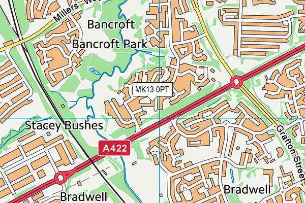 MK13 0PT map - OS VectorMap District (Ordnance Survey) MK13 0PT map - OS VectorMap District (Ordnance Survey)