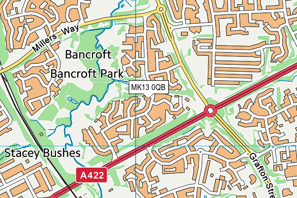 MK13 0QB map - OS VectorMap District (Ordnance Survey) MK13 0QB map - OS VectorMap District (Ordnance Survey)