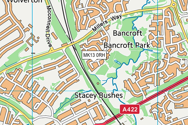 MK13 0RH map - OS VectorMap District (Ordnance Survey) MK13 0RH map - OS VectorMap District (Ordnance Survey)