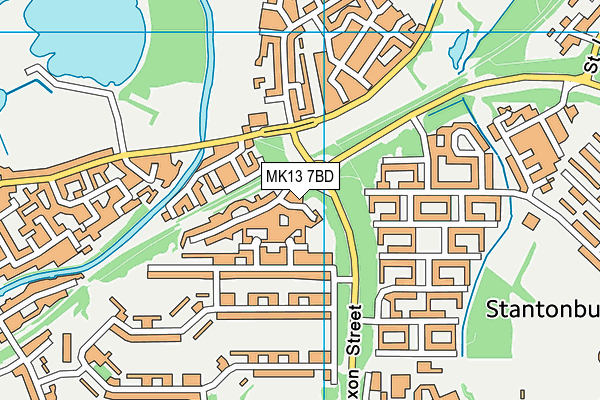 MK13 7BD map - OS VectorMap District (Ordnance Survey) MK13 7BD map - OS VectorMap District (Ordnance Survey)
