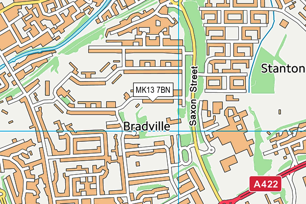 MK13 7BN map - OS VectorMap District (Ordnance Survey) MK13 7BN map - OS VectorMap District (Ordnance Survey)