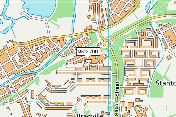 MK13 7DD map - OS VectorMap District (Ordnance Survey) MK13 7DD map - OS VectorMap District (Ordnance Survey)