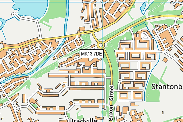 MK13 7DE map - OS VectorMap District (Ordnance Survey) MK13 7DE map - OS VectorMap District (Ordnance Survey)