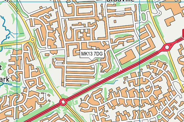 MK13 7DG map - OS VectorMap District (Ordnance Survey) MK13 7DG map - OS VectorMap District (Ordnance Survey)