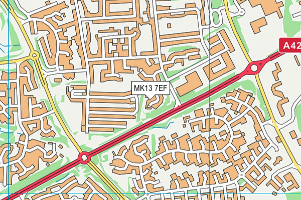 MK13 7EF map - OS VectorMap District (Ordnance Survey) MK13 7EF map - OS VectorMap District (Ordnance Survey)