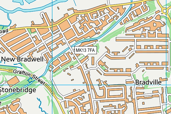 MK13 7FA map - OS VectorMap District (Ordnance Survey) MK13 7FA map - OS VectorMap District (Ordnance Survey)
