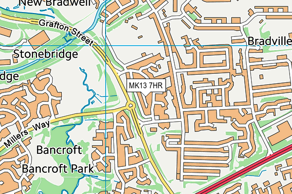MK13 7HR map - OS VectorMap District (Ordnance Survey) MK13 7HR map - OS VectorMap District (Ordnance Survey)