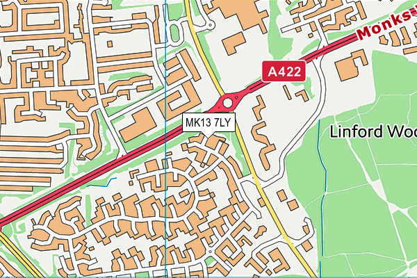 MK13 7LY map - OS VectorMap District (Ordnance Survey) MK13 7LY map - OS VectorMap District (Ordnance Survey)