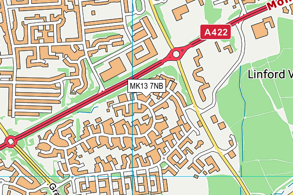 MK13 7NB map - OS VectorMap District (Ordnance Survey) MK13 7NB map - OS VectorMap District (Ordnance Survey)