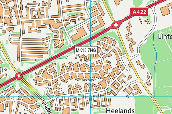 MK13 7NG map - OS VectorMap District (Ordnance Survey) MK13 7NG map - OS VectorMap District (Ordnance Survey)