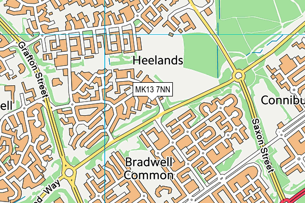 MK13 7NN map - OS VectorMap District (Ordnance Survey) MK13 7NN map - OS VectorMap District (Ordnance Survey)