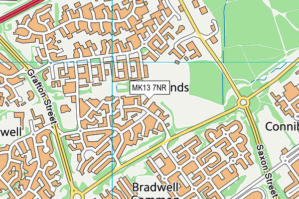 MK13 7NR map - OS VectorMap District (Ordnance Survey) MK13 7NR map - OS VectorMap District (Ordnance Survey)