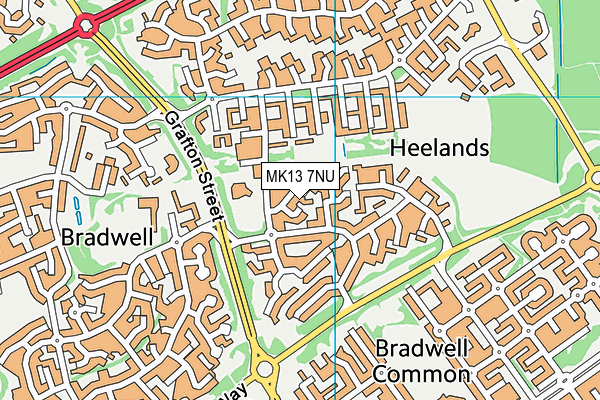 MK13 7NU map - OS VectorMap District (Ordnance Survey) MK13 7NU map - OS VectorMap District (Ordnance Survey)