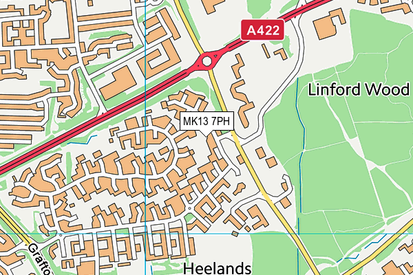 MK13 7PH map - OS VectorMap District (Ordnance Survey) MK13 7PH map - OS VectorMap District (Ordnance Survey)