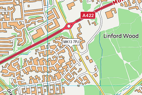 MK13 7PJ map - OS VectorMap District (Ordnance Survey) MK13 7PJ map - OS VectorMap District (Ordnance Survey)