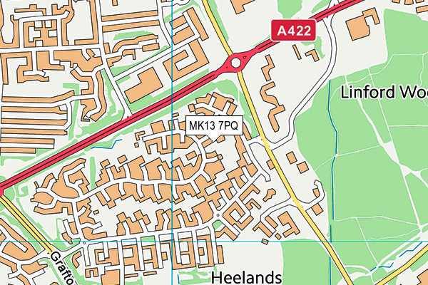MK13 7PQ map - OS VectorMap District (Ordnance Survey) MK13 7PQ map - OS VectorMap District (Ordnance Survey)