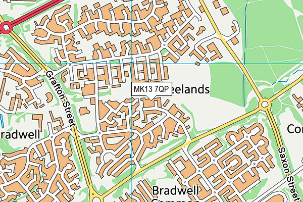 MK13 7QP map - OS VectorMap District (Ordnance Survey) MK13 7QP map - OS VectorMap District (Ordnance Survey)