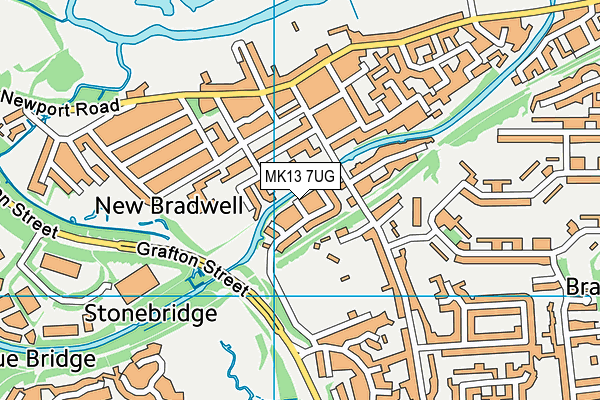 MK13 7UG map - OS VectorMap District (Ordnance Survey) MK13 7UG map - OS VectorMap District (Ordnance Survey)