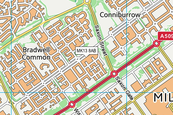 MK13 8AB map - OS VectorMap District (Ordnance Survey) MK13 8AB map - OS VectorMap District (Ordnance Survey)