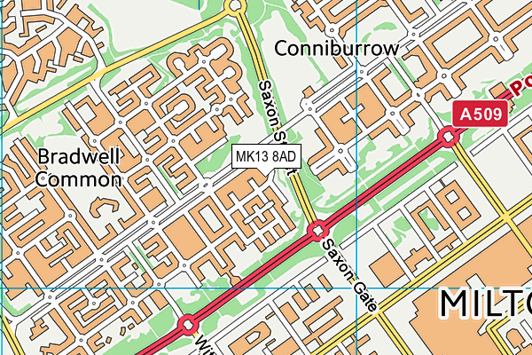 MK13 8AD map - OS VectorMap District (Ordnance Survey) MK13 8AD map - OS VectorMap District (Ordnance Survey)