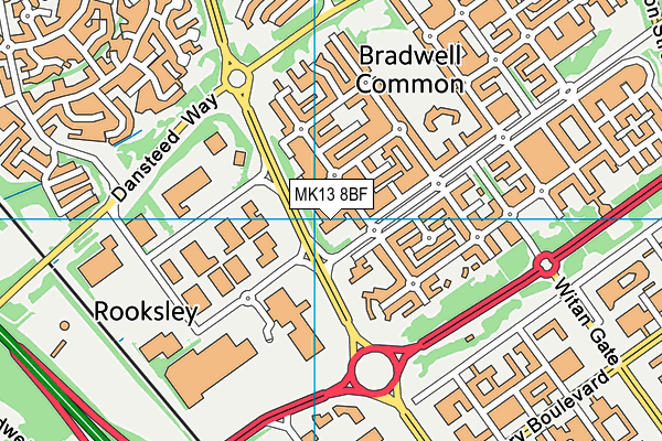 MK13 8BF map - OS VectorMap District (Ordnance Survey) MK13 8BF map - OS VectorMap District (Ordnance Survey)