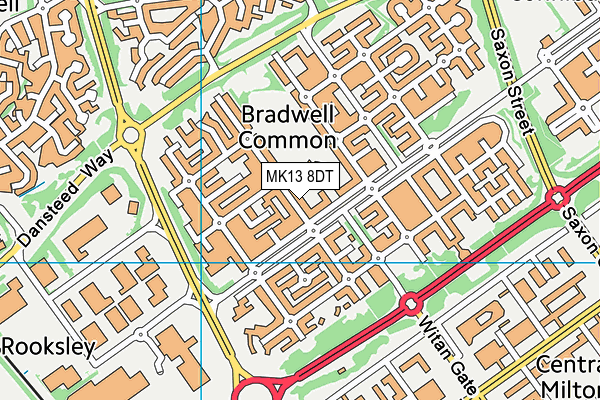 MK13 8DT map - OS VectorMap District (Ordnance Survey) MK13 8DT map - OS VectorMap District (Ordnance Survey)