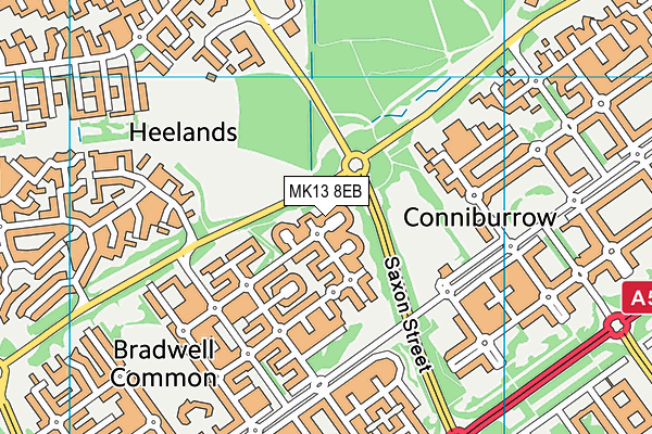 MK13 8EB map - OS VectorMap District (Ordnance Survey) MK13 8EB map - OS VectorMap District (Ordnance Survey)