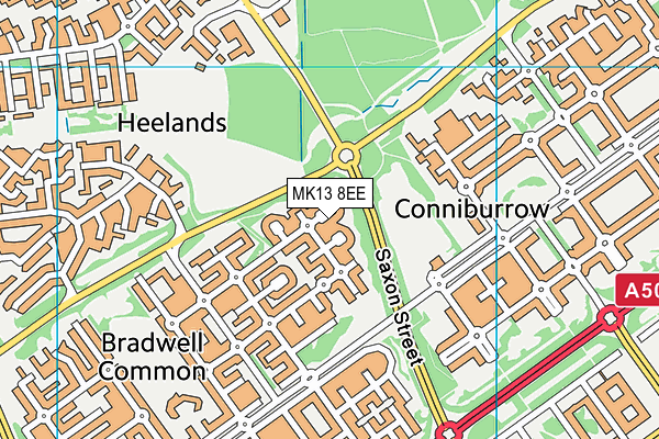 MK13 8EE map - OS VectorMap District (Ordnance Survey) MK13 8EE map - OS VectorMap District (Ordnance Survey)