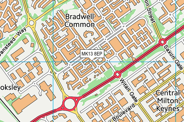 MK13 8EP map - OS VectorMap District (Ordnance Survey) MK13 8EP map - OS VectorMap District (Ordnance Survey)