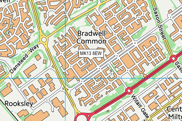 MK13 8EW map - OS VectorMap District (Ordnance Survey) MK13 8EW map - OS VectorMap District (Ordnance Survey)