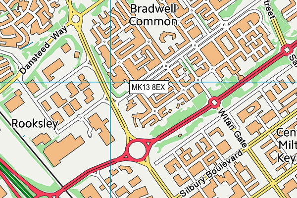 MK13 8EX map - OS VectorMap District (Ordnance Survey) MK13 8EX map - OS VectorMap District (Ordnance Survey)