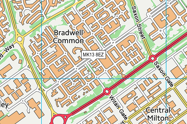 MK13 8EZ map - OS VectorMap District (Ordnance Survey) MK13 8EZ map - OS VectorMap District (Ordnance Survey)