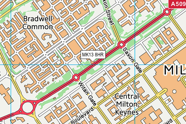 MK13 8HR map - OS VectorMap District (Ordnance Survey) MK13 8HR map - OS VectorMap District (Ordnance Survey)