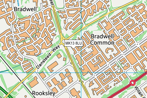 MK13 8LU map - OS VectorMap District (Ordnance Survey) MK13 8LU map - OS VectorMap District (Ordnance Survey)