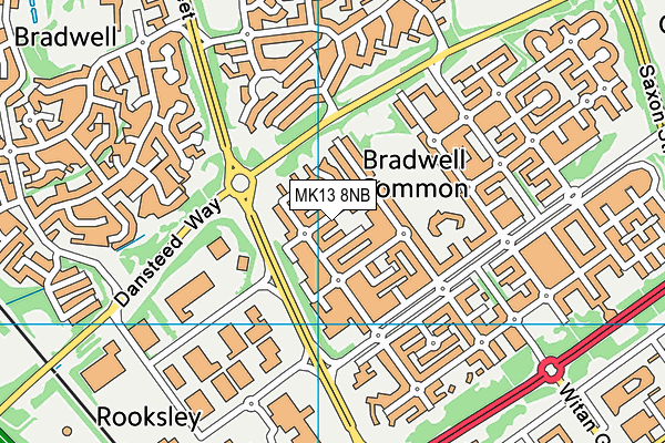 MK13 8NB map - OS VectorMap District (Ordnance Survey) MK13 8NB map - OS VectorMap District (Ordnance Survey)