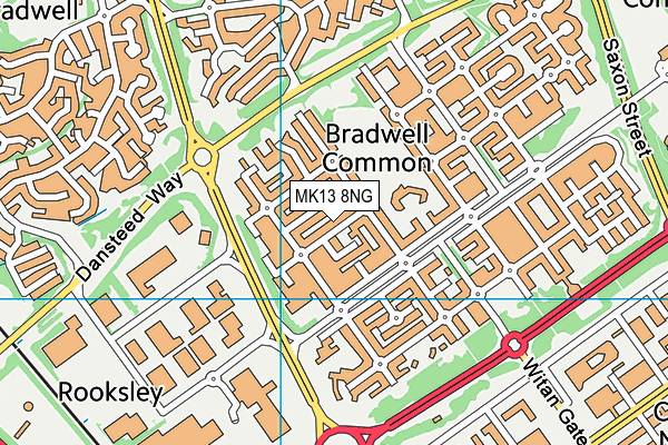MK13 8NG map - OS VectorMap District (Ordnance Survey) MK13 8NG map - OS VectorMap District (Ordnance Survey)