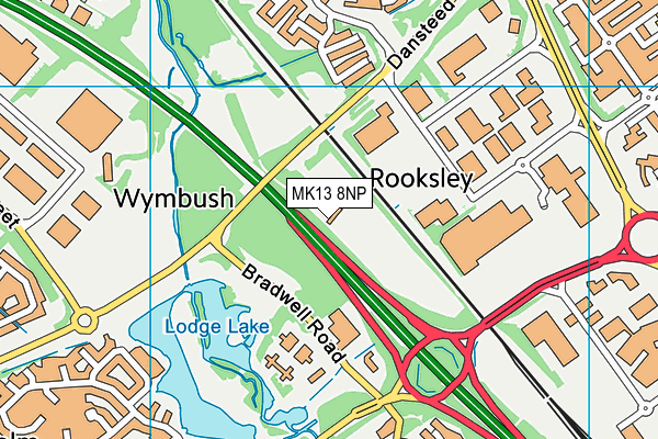 MK13 8NP map - OS VectorMap District (Ordnance Survey) MK13 8NP map - OS VectorMap District (Ordnance Survey)