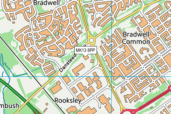 MK13 8PP map - OS VectorMap District (Ordnance Survey) MK13 8PP map - OS VectorMap District (Ordnance Survey)