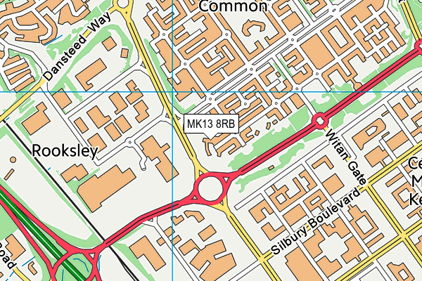 MK13 8RB map - OS VectorMap District (Ordnance Survey) MK13 8RB map - OS VectorMap District (Ordnance Survey)